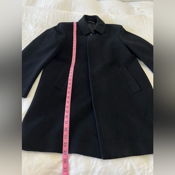 BOUCHERON Paris | Mens SZ 44 | Black Wool Cashmere Overcoat Jacket - Picture 3 of 11